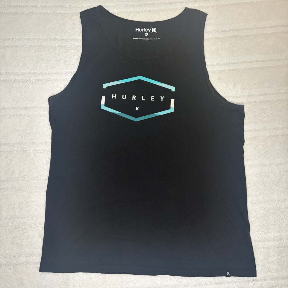 Hurley Men's Graphic Geometric Logo Tank Top